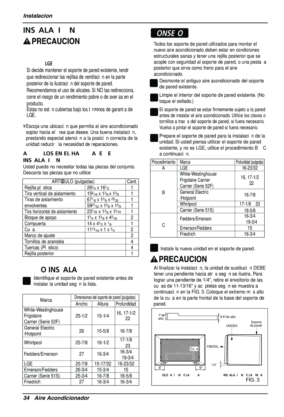 Goldstar LT1230CR owner manual Instalación, Cómo Instalar 