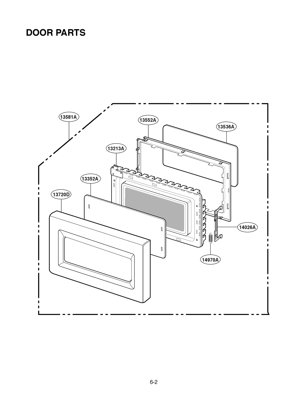 Goldstar MA-2005ST service manual Door Parts 