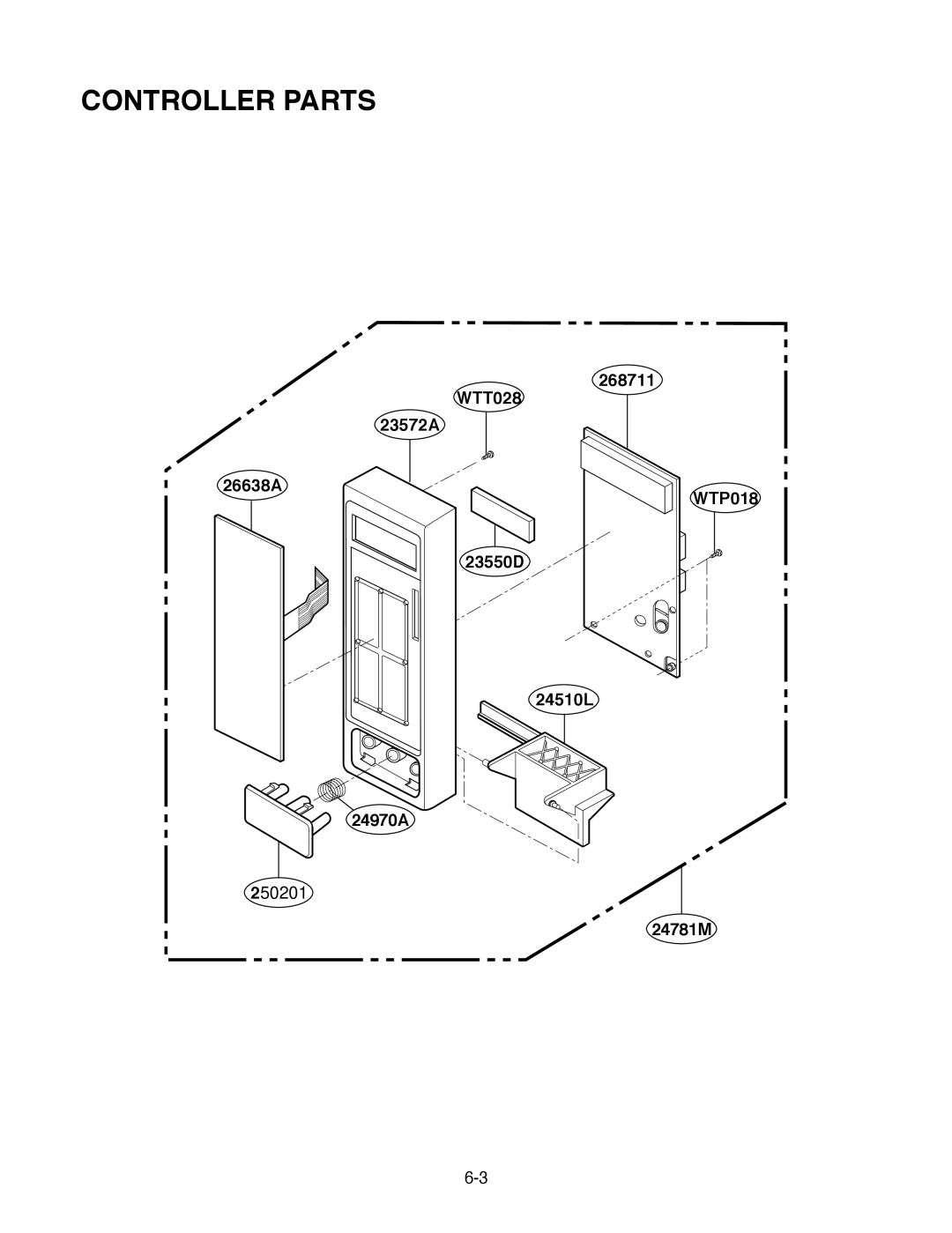 Goldstar MA-2005ST service manual Controller Parts 