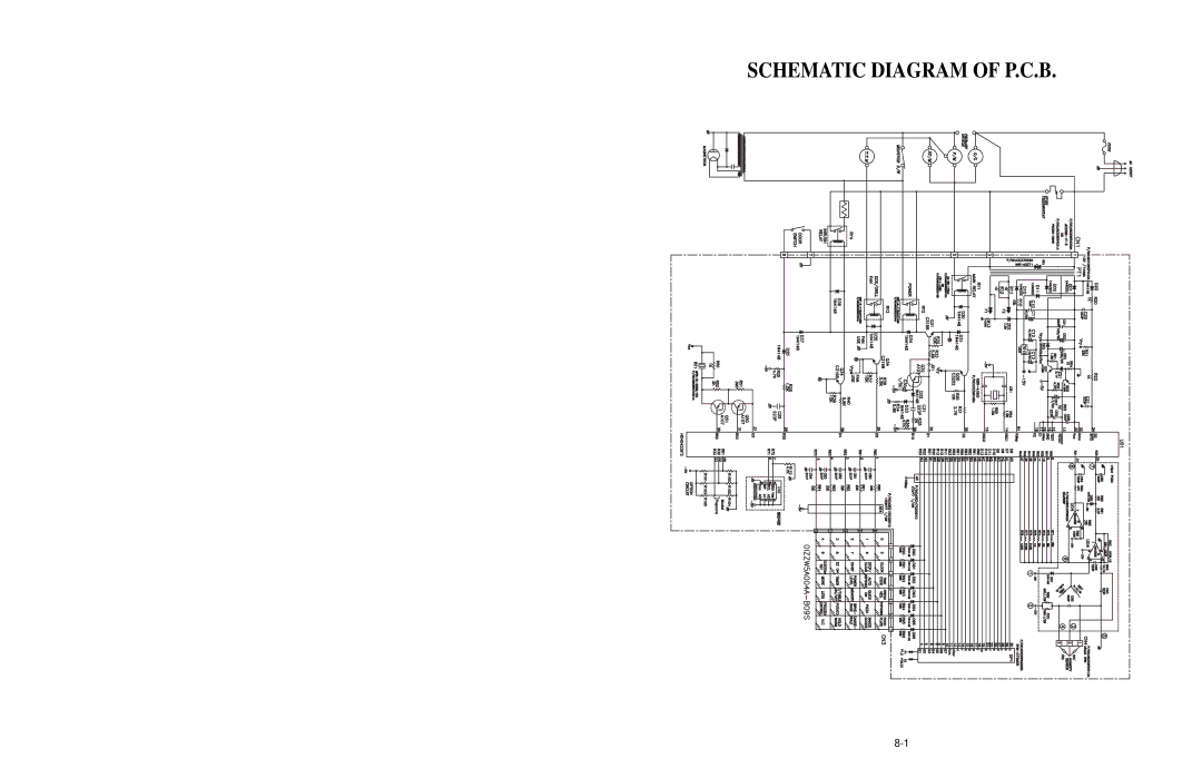 Goldstar MA-2005ST service manual Schematic Diagram of P.C.B 