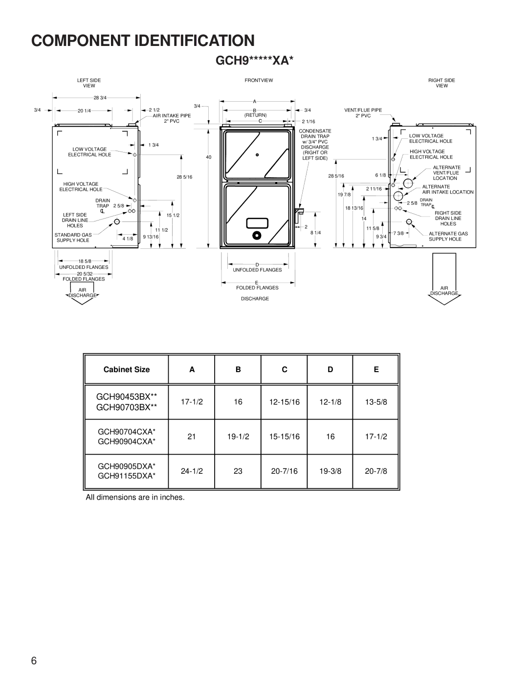 Goodman Mfg service manual GCH9*****XA 