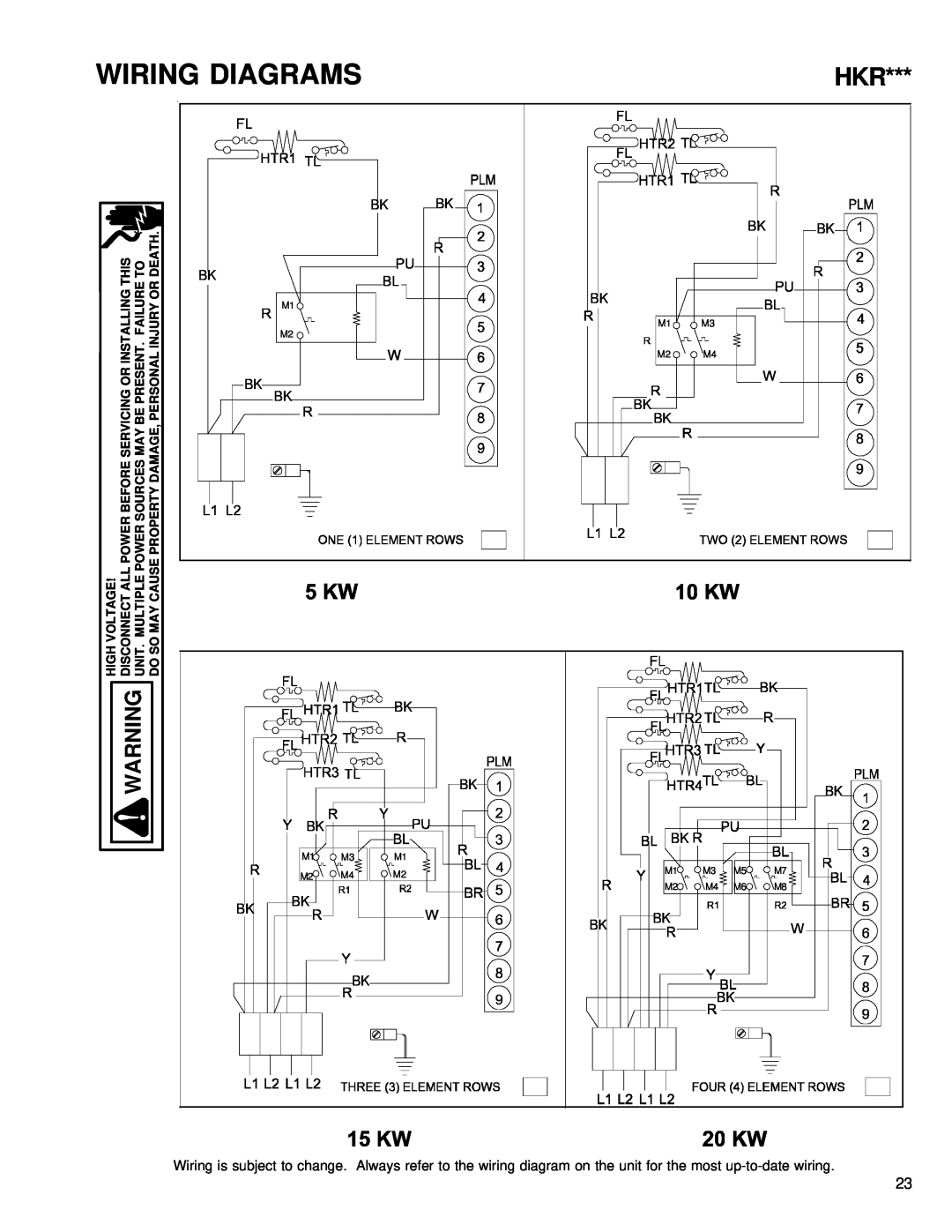 Goodman Mfg GPC15 SEER service manual Wiring Diagrams 