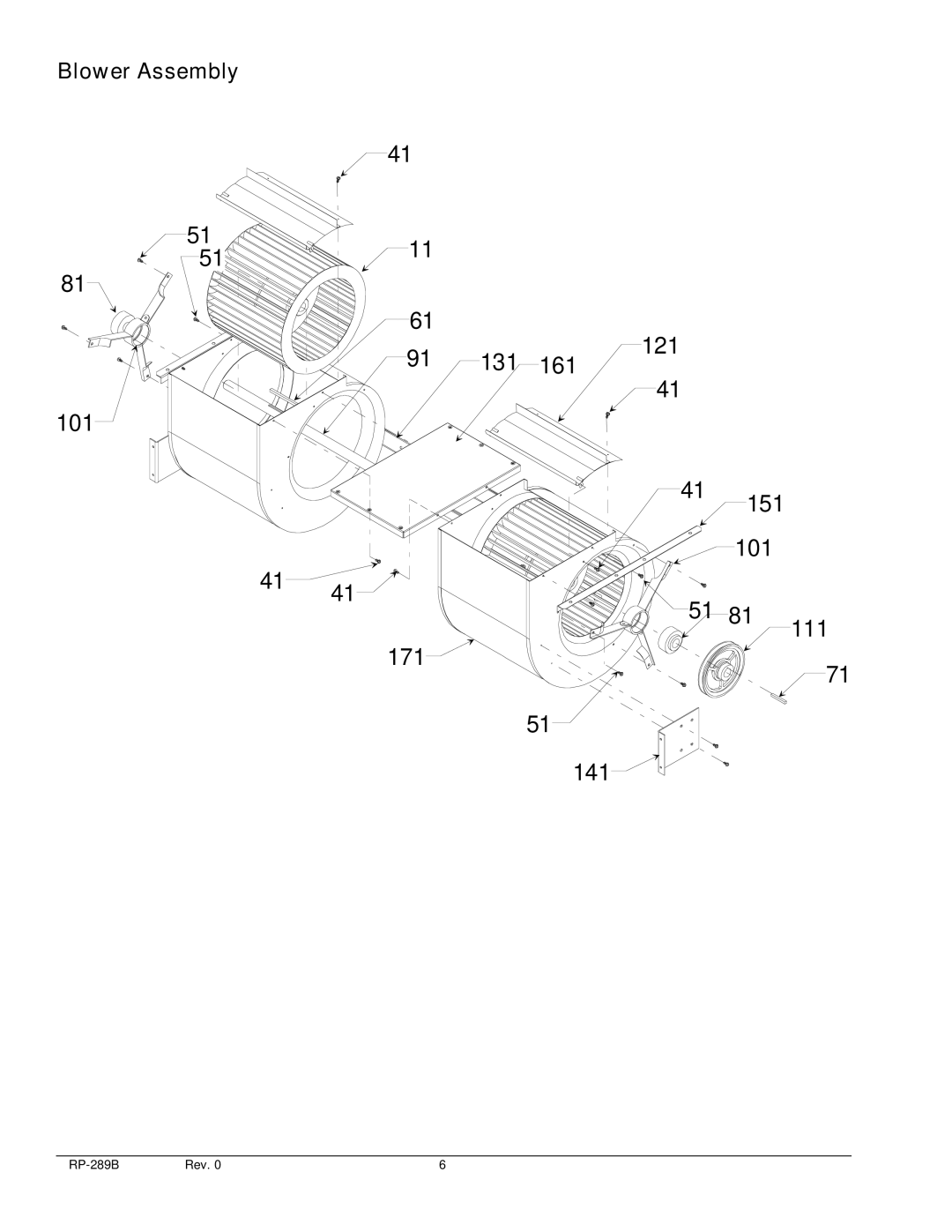 Goodman Mfg AR090, AR90F, AR120F, Light Commercial Air Handlers manual 5111 91 131 161 121 101 151 171 141 