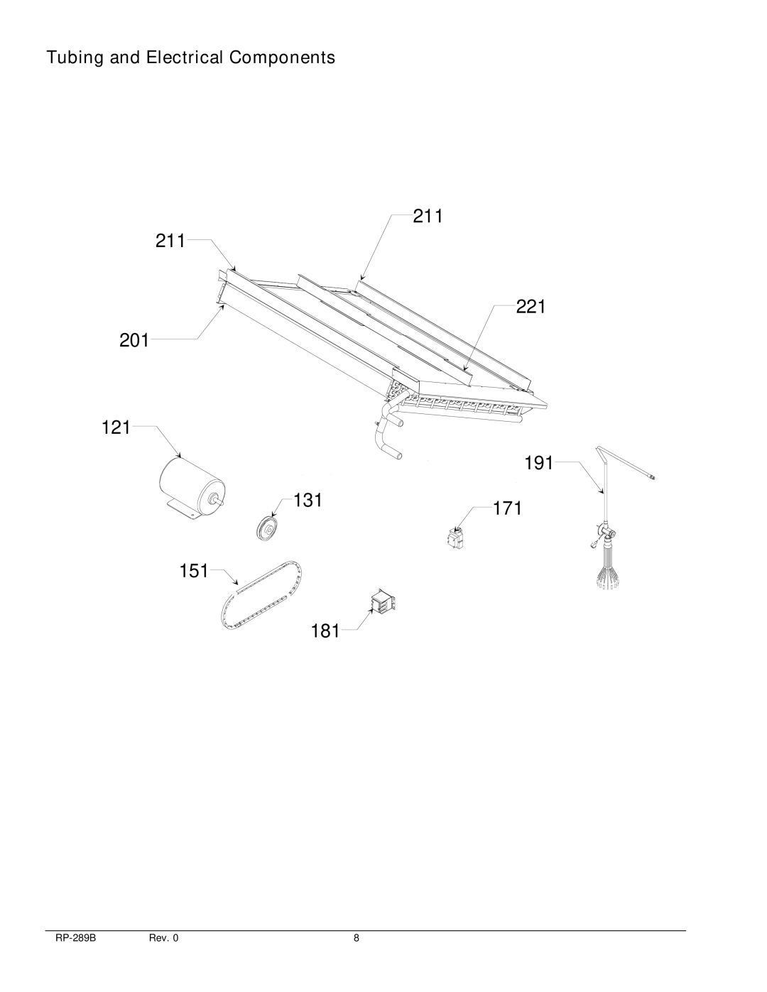 Goodman Mfg AR120F, AR90F, AR090, Light Commercial Air Handlers manual 211 221 201 121 191 131171 151 181 