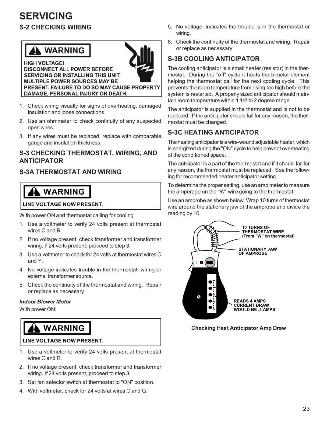 Goodman Mfg R-410A manual Checking Wiring, 3B Cooling Anticipator, 3C Heating Anticipator, Indoor Blower Motor 