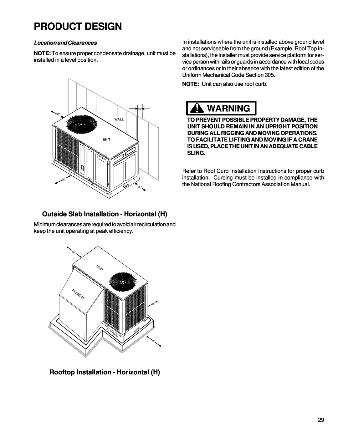 Goodman Mfg GPC 14 SEER R-410 Package Air Conditioners with R-410A Product Design, Rooftop Installation - Horizontal H 