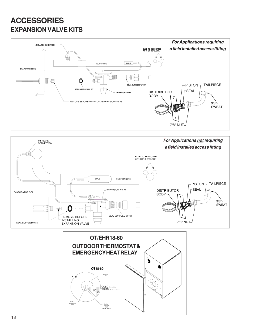 Goodman Mfg RT6100004R13 manual Expansion Valve Kits 