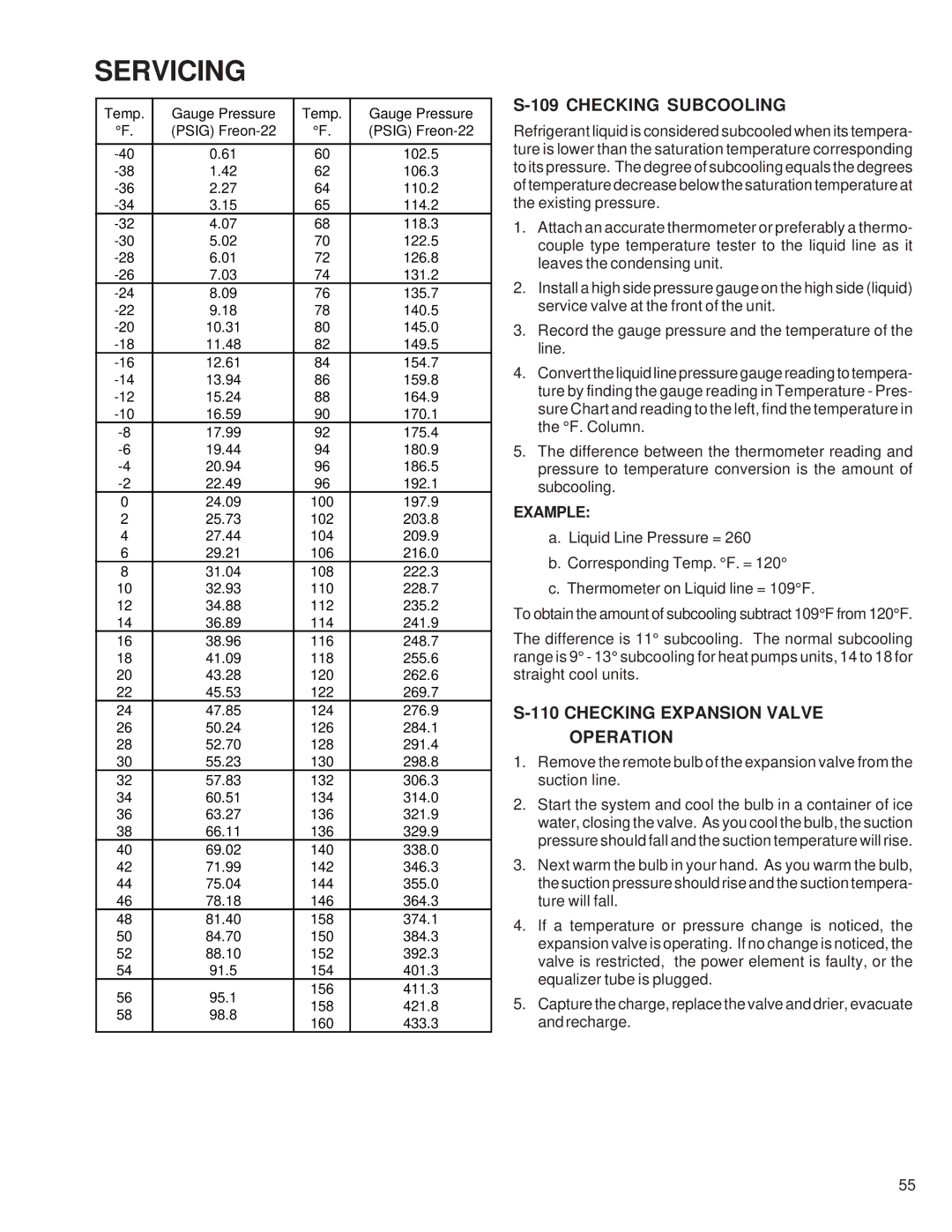 Goodman Mfg RT6100004R13 manual Checking Subcooling, Checking Expansion Valve Operation 