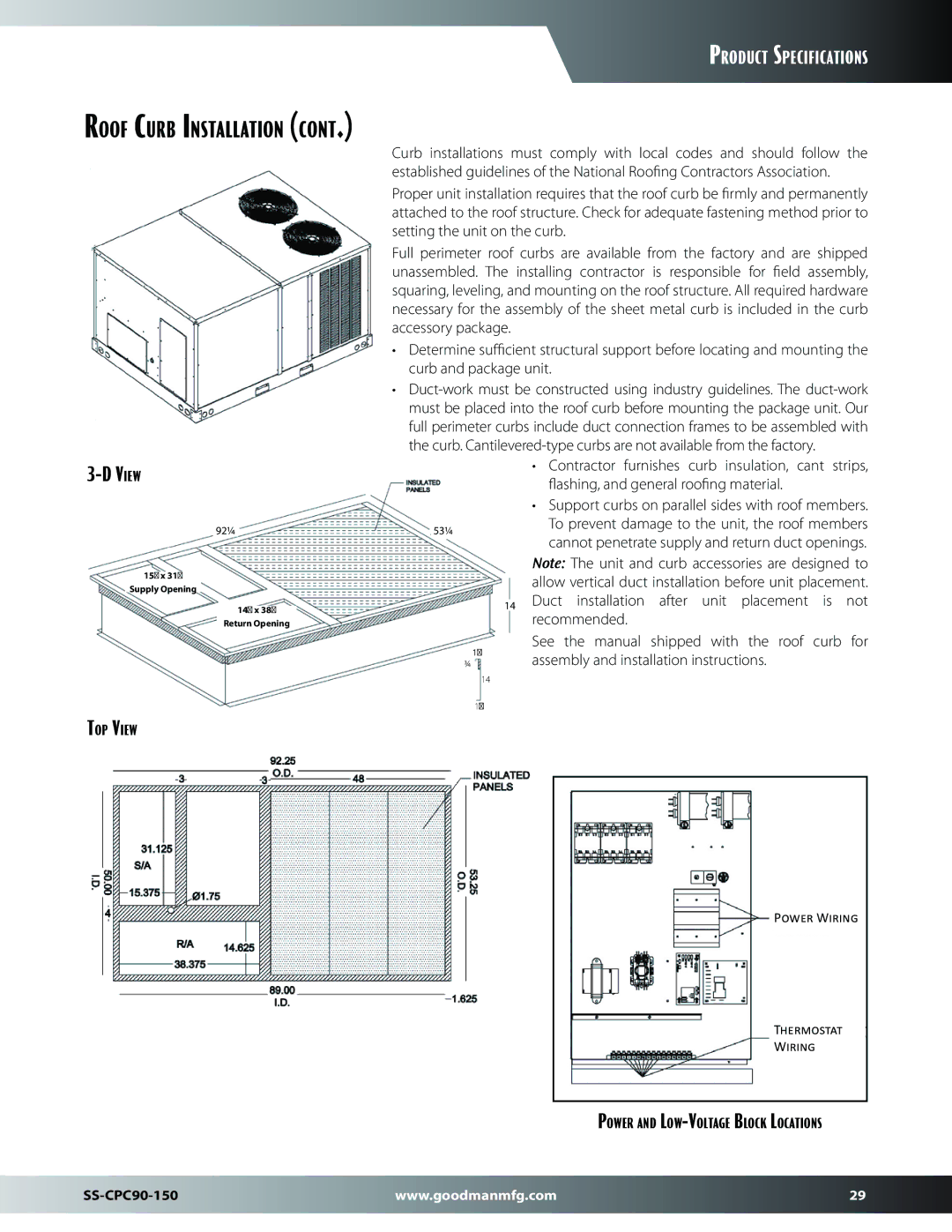 Goodman Mfg SS-CPC90-150 dimensions View 