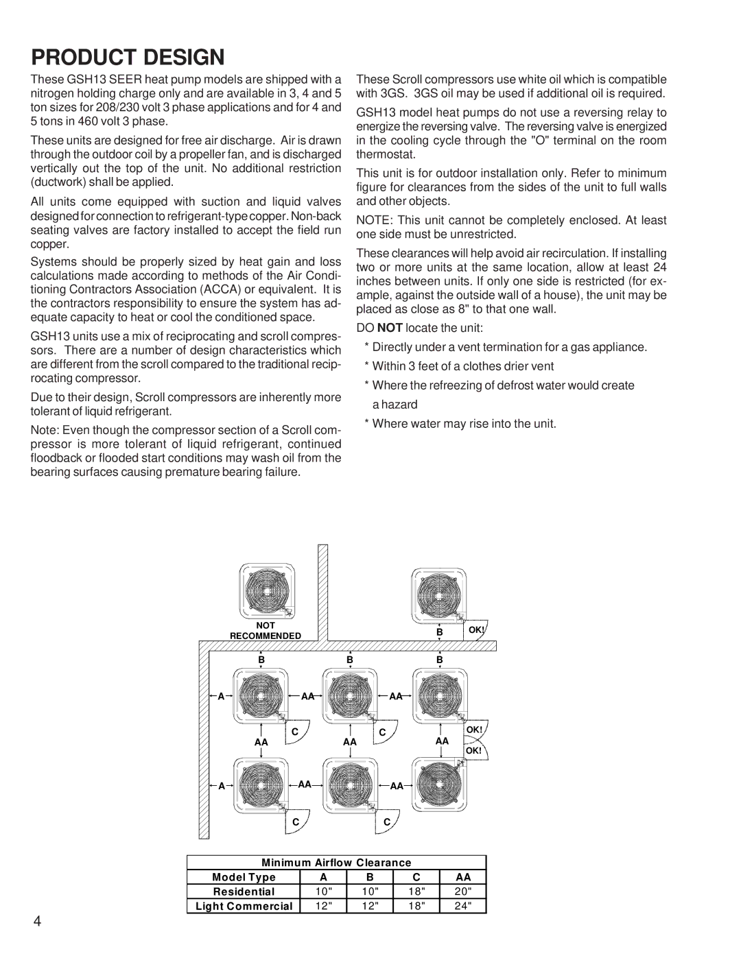 Goodmans RT6212008x5, GSH 13 SEER - 3 Phase Split System Heat Pump service manual Product Design 