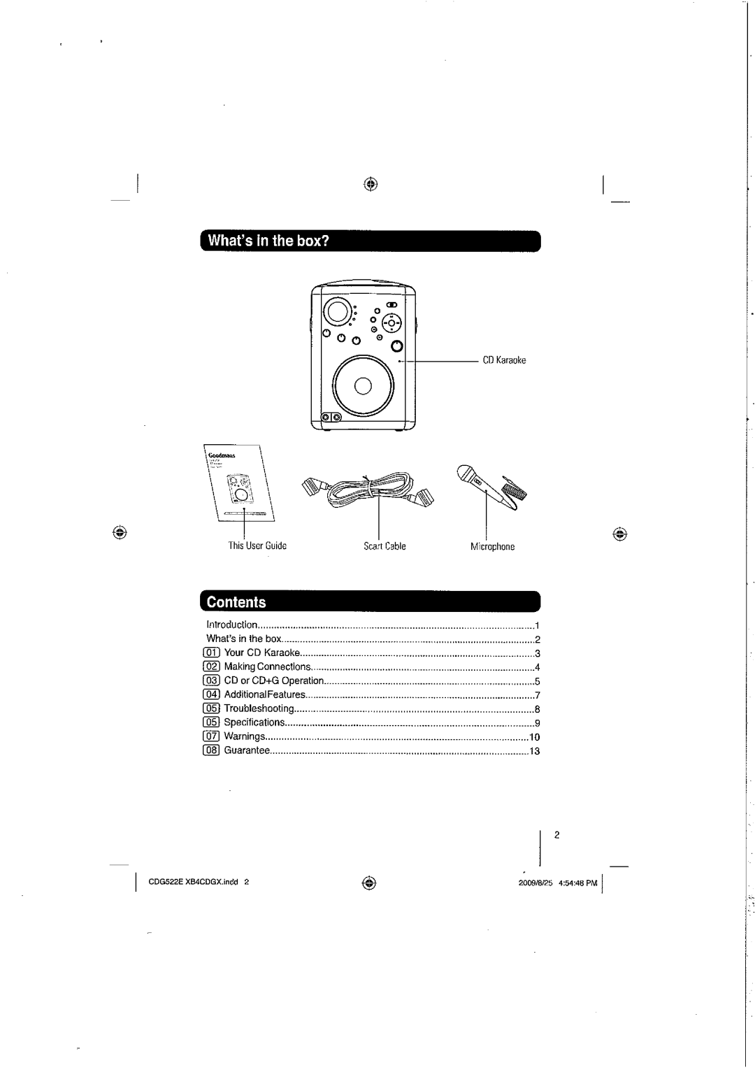 Goodmans XB4CDGX manual 