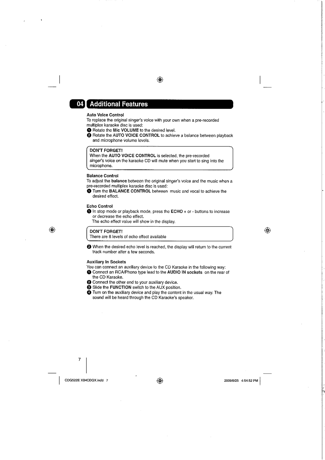 Goodmans XB4CDGX manual 