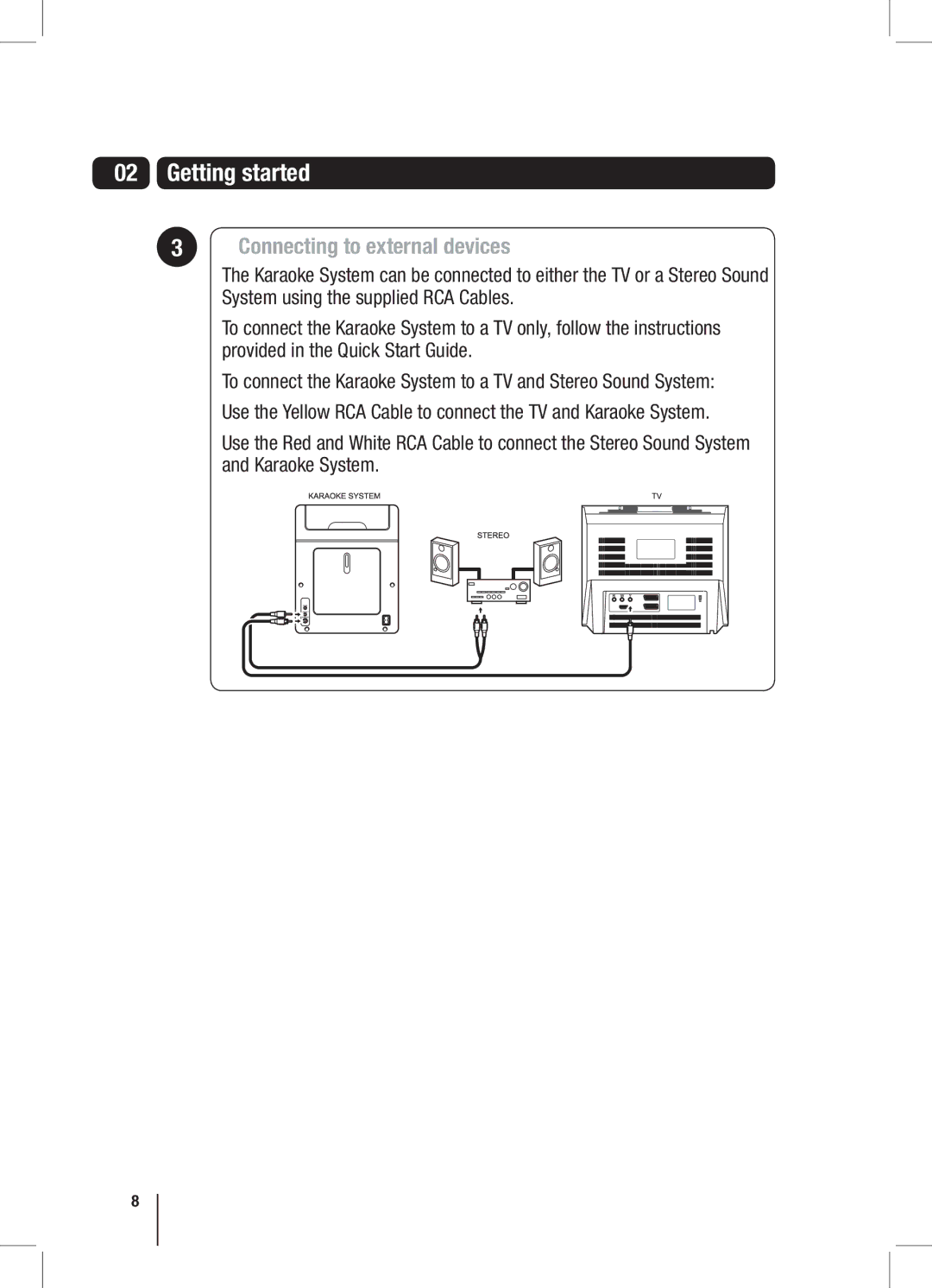 Goodmans XB7CDGIP manual Connecting to external devices 