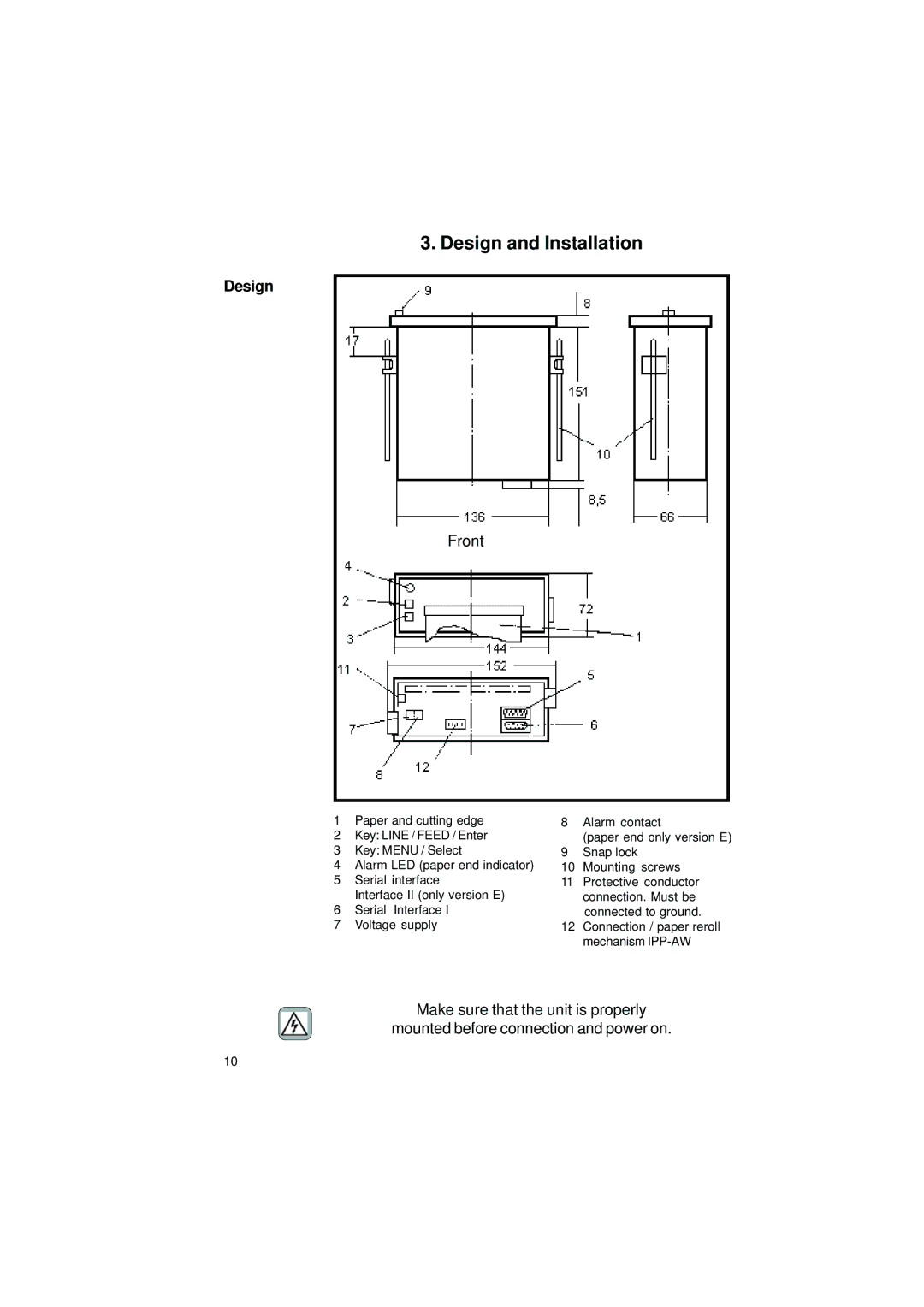 Gossen IPP 144 - 40 GE user manual Design and Installation 