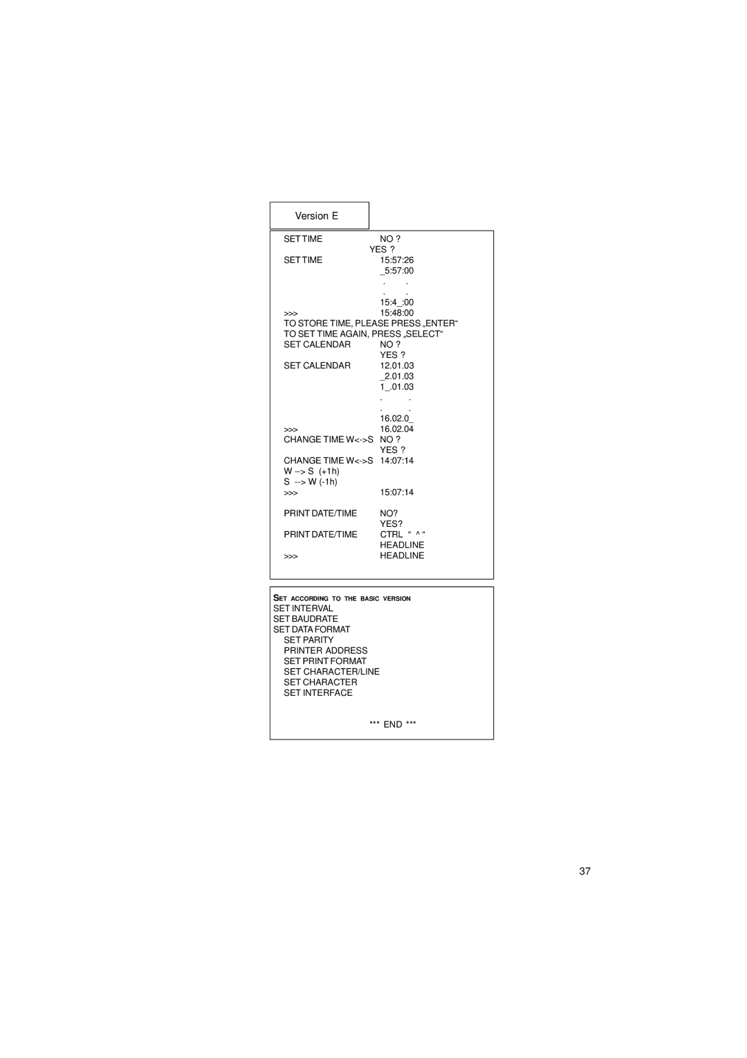 Gossen IPP 144 - 40 GE user manual SET Time 