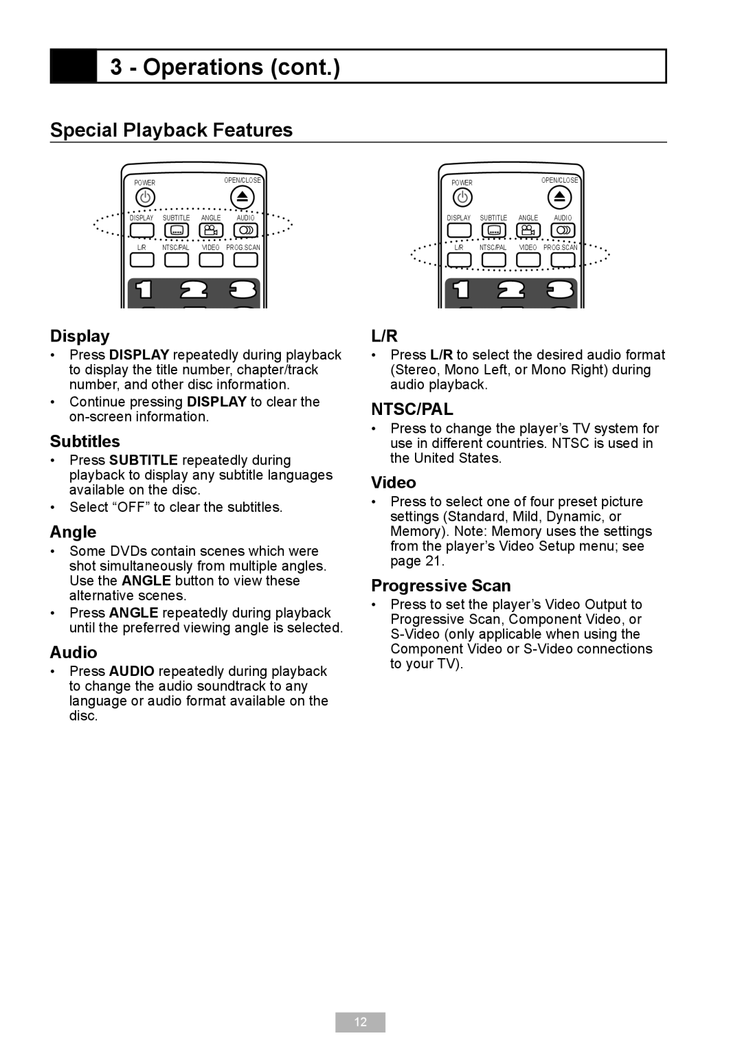 GoVideo D640 manual Special Playback Features 