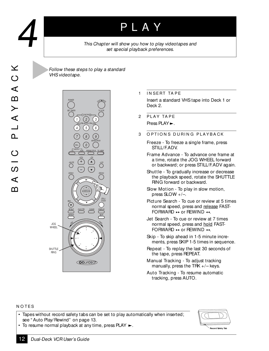 GoVideo DDV 2110 manual A Y, S I C P L a Y B 