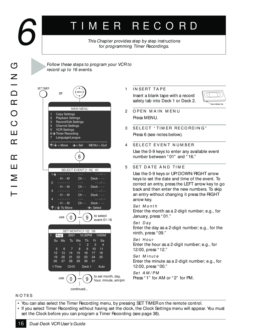 GoVideo DDV 2110 manual M E R R E C O R D I N G 