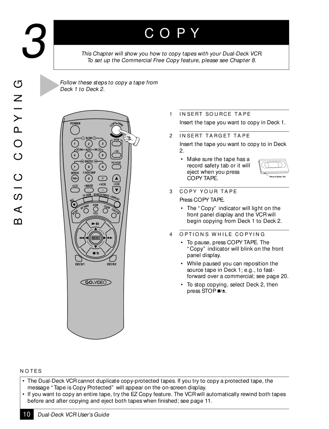 GoVideo DDV2001 manual S I C C O P Y I N G 