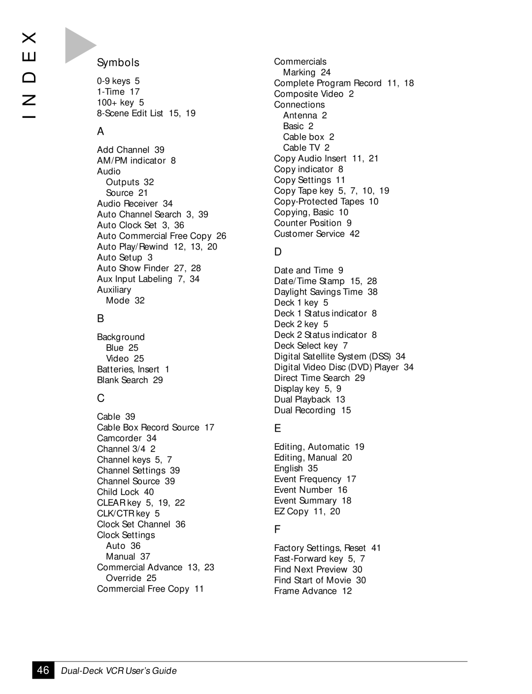 GoVideo DDV2001 manual Symbols 