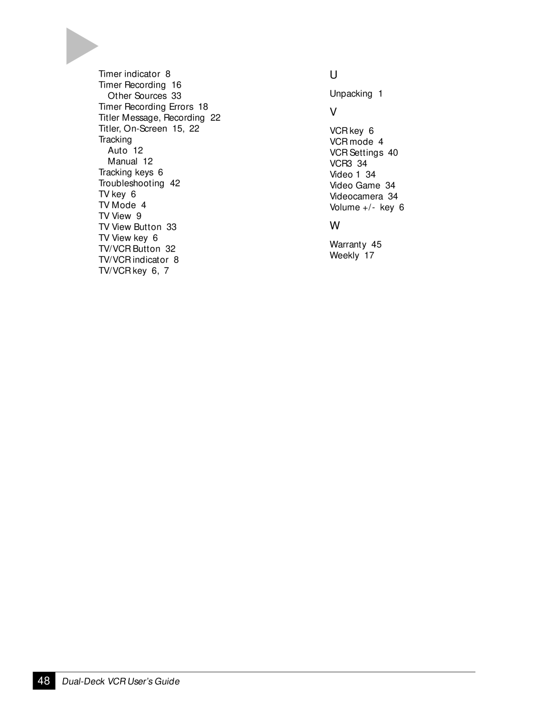 GoVideo DDV2001 manual Dual-Deck VCR User’s Guide 