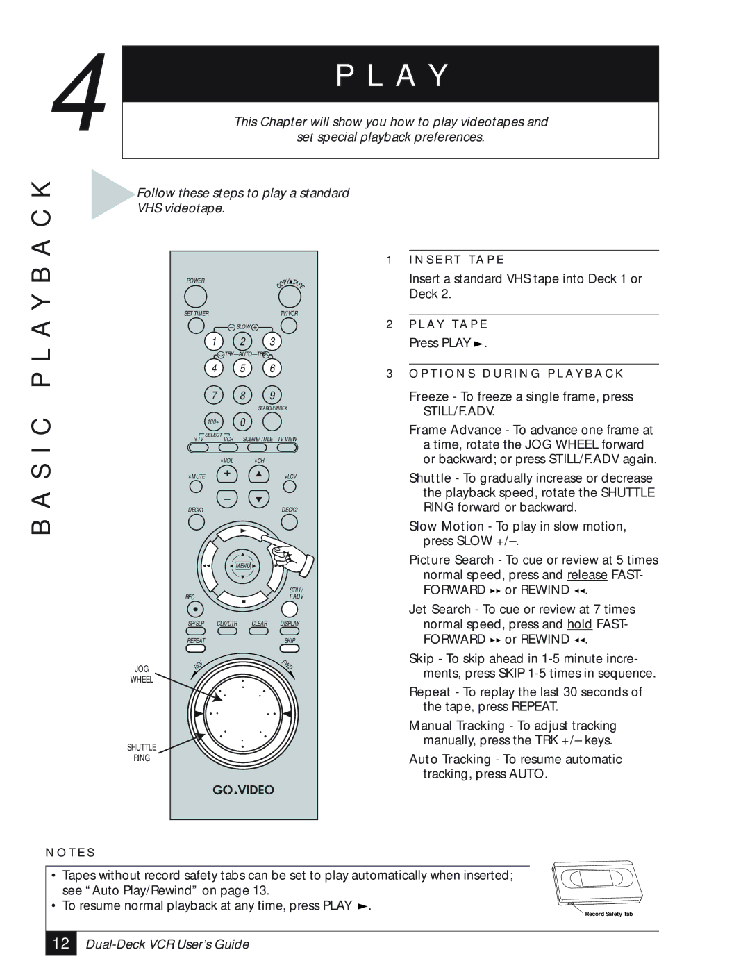 GoVideo DDV3110 manual A Y, S I C P L a Y B 