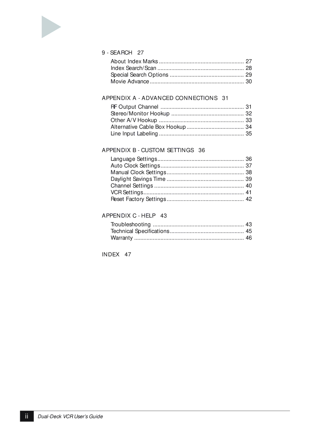 GoVideo DDV3110 manual Appendix C Help 