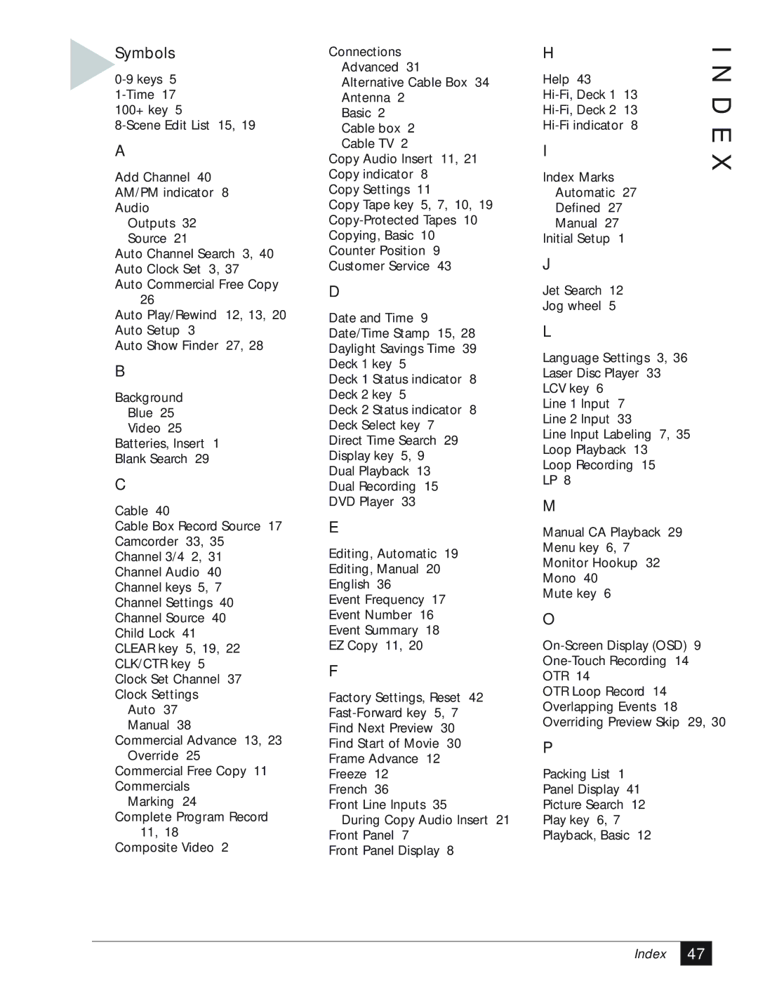 GoVideo DDV3110 manual Symbols 