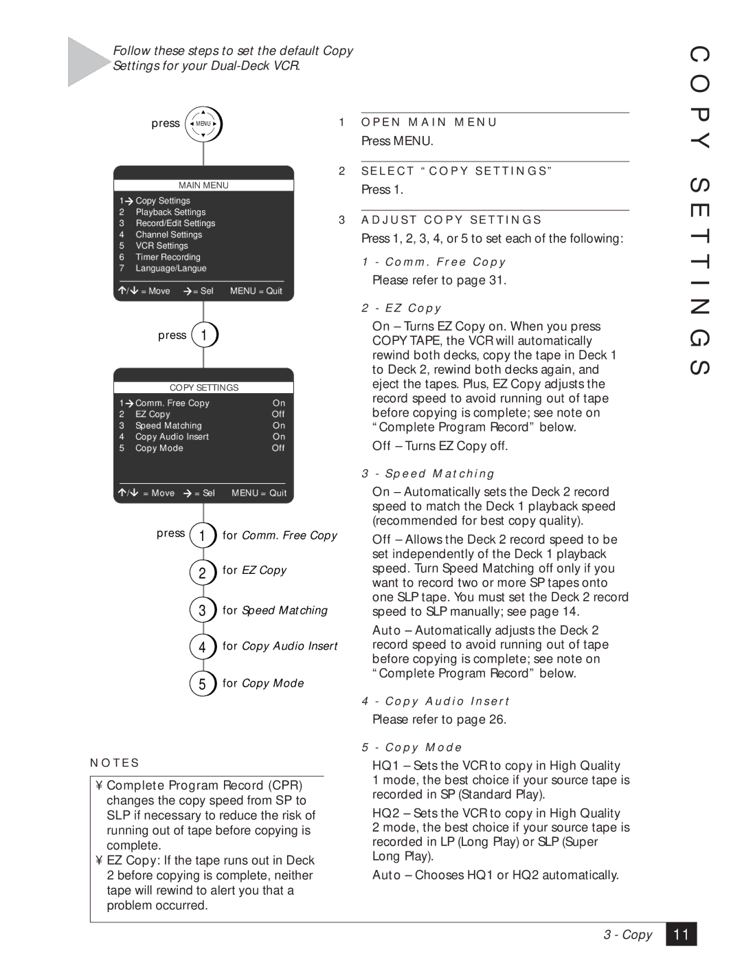 GoVideo DDV3120 manual P Y, T T I N G S 