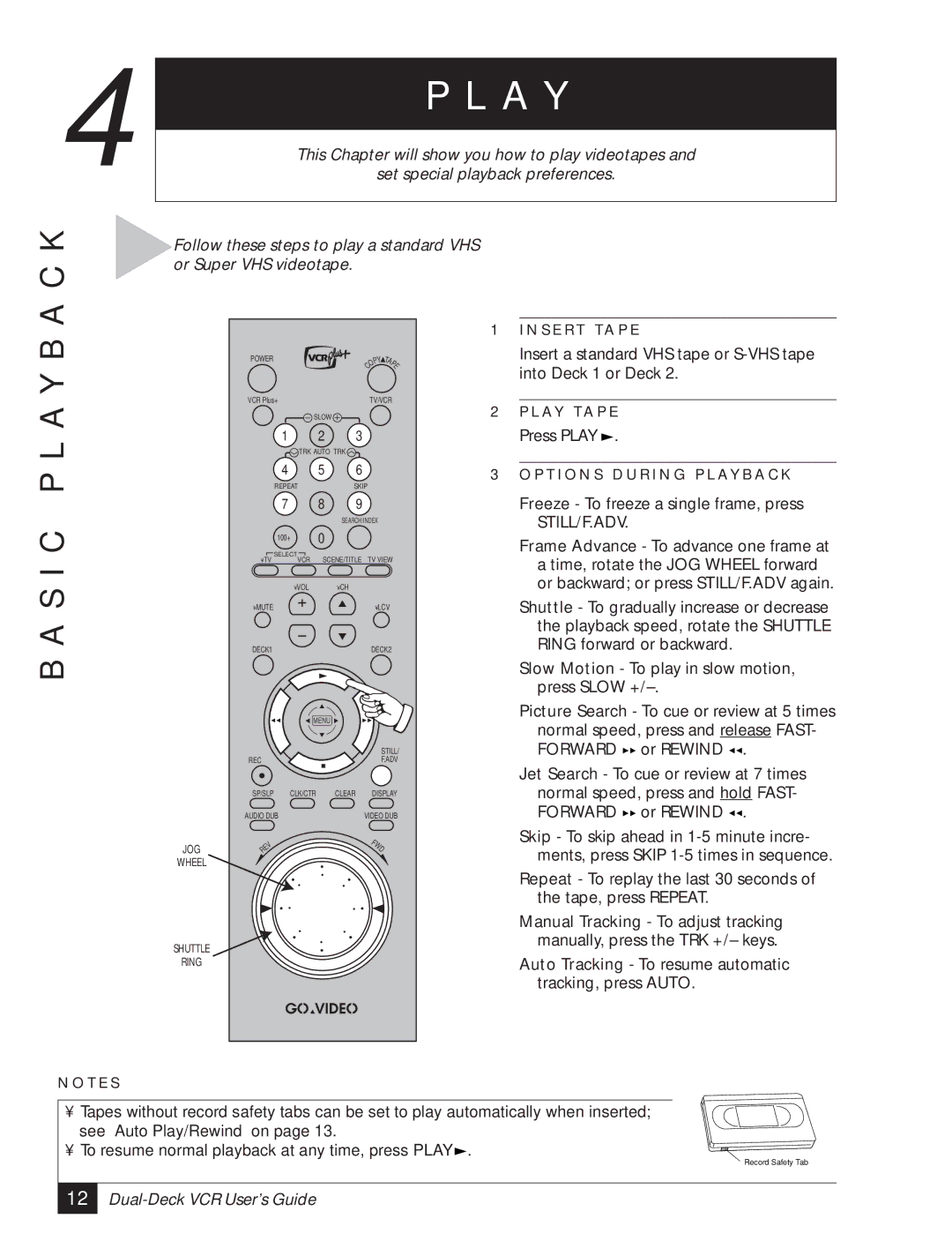 GoVideo DDV3120 manual A Y, S I C P L a Y B 