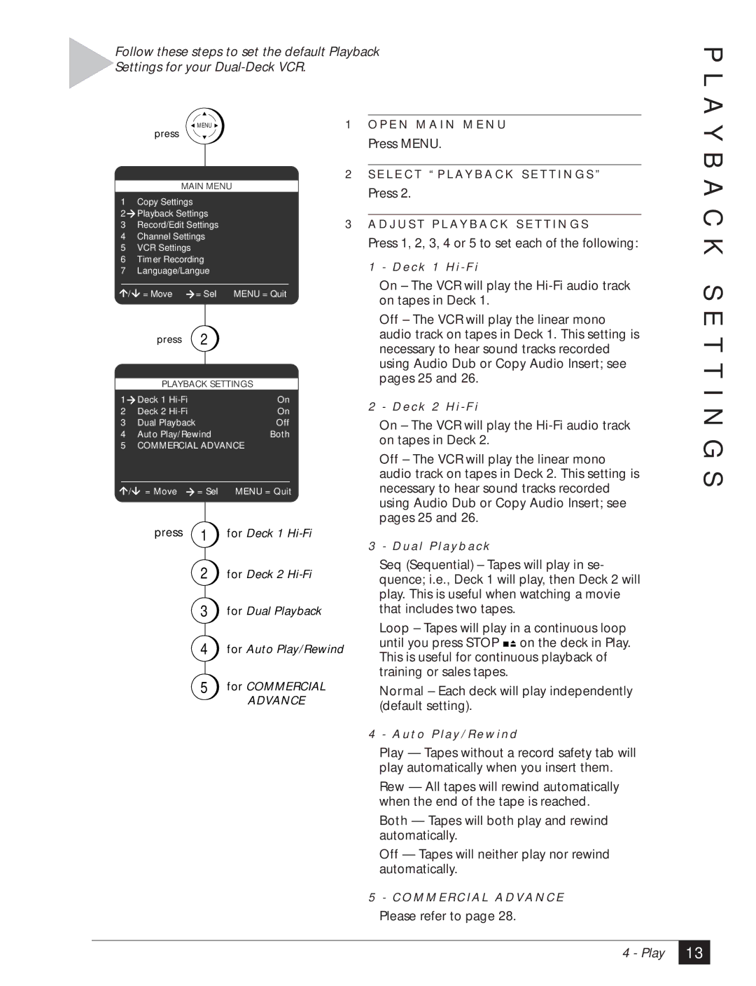 GoVideo DDV3120 manual A Y B, K S E T T I N G S 