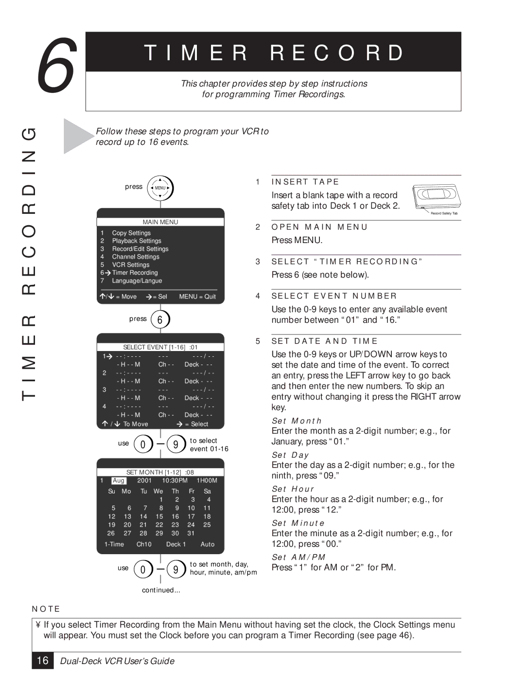 GoVideo DDV3120 manual M E R R E C O R D I N G 