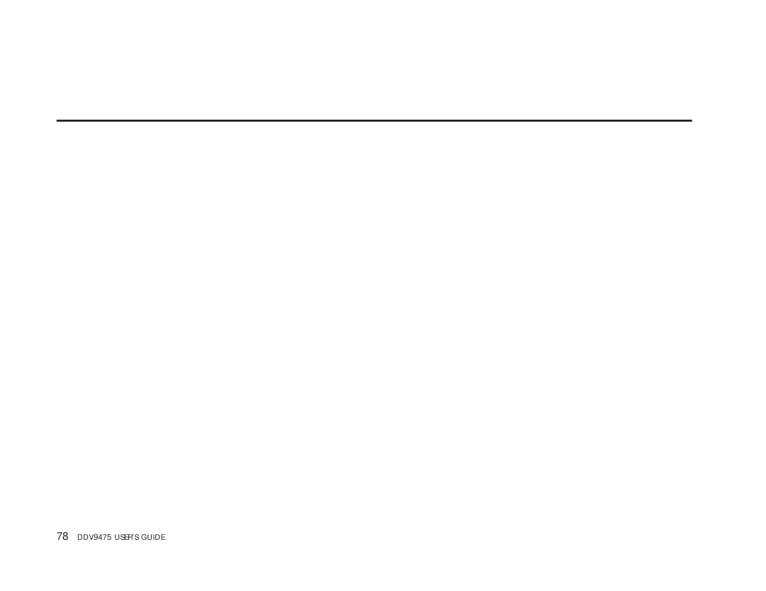 GoVideo manual 78 DDV9475 USER’S Guide 