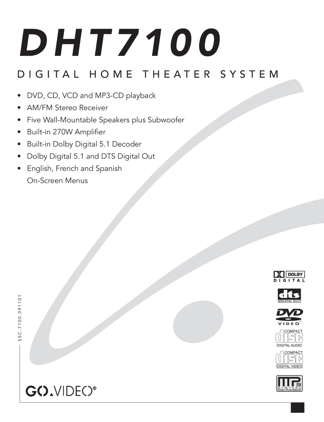 GoVideo DHT7100 manual T 710 