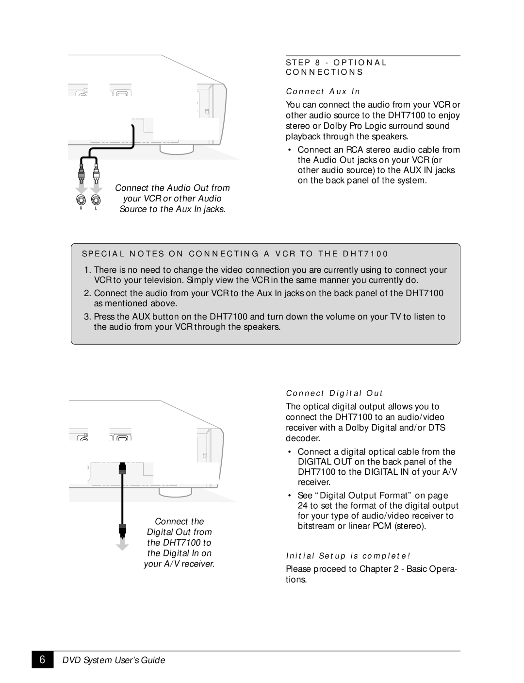 GoVideo DHT7100 manual Please proceed to Basic Opera- tions 