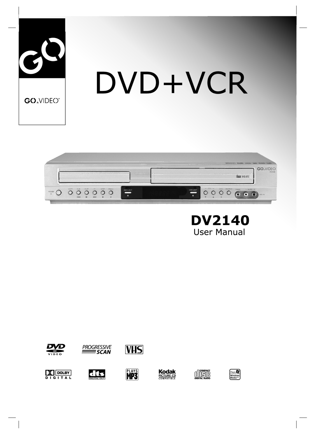 GoVideo DV2140 manual 