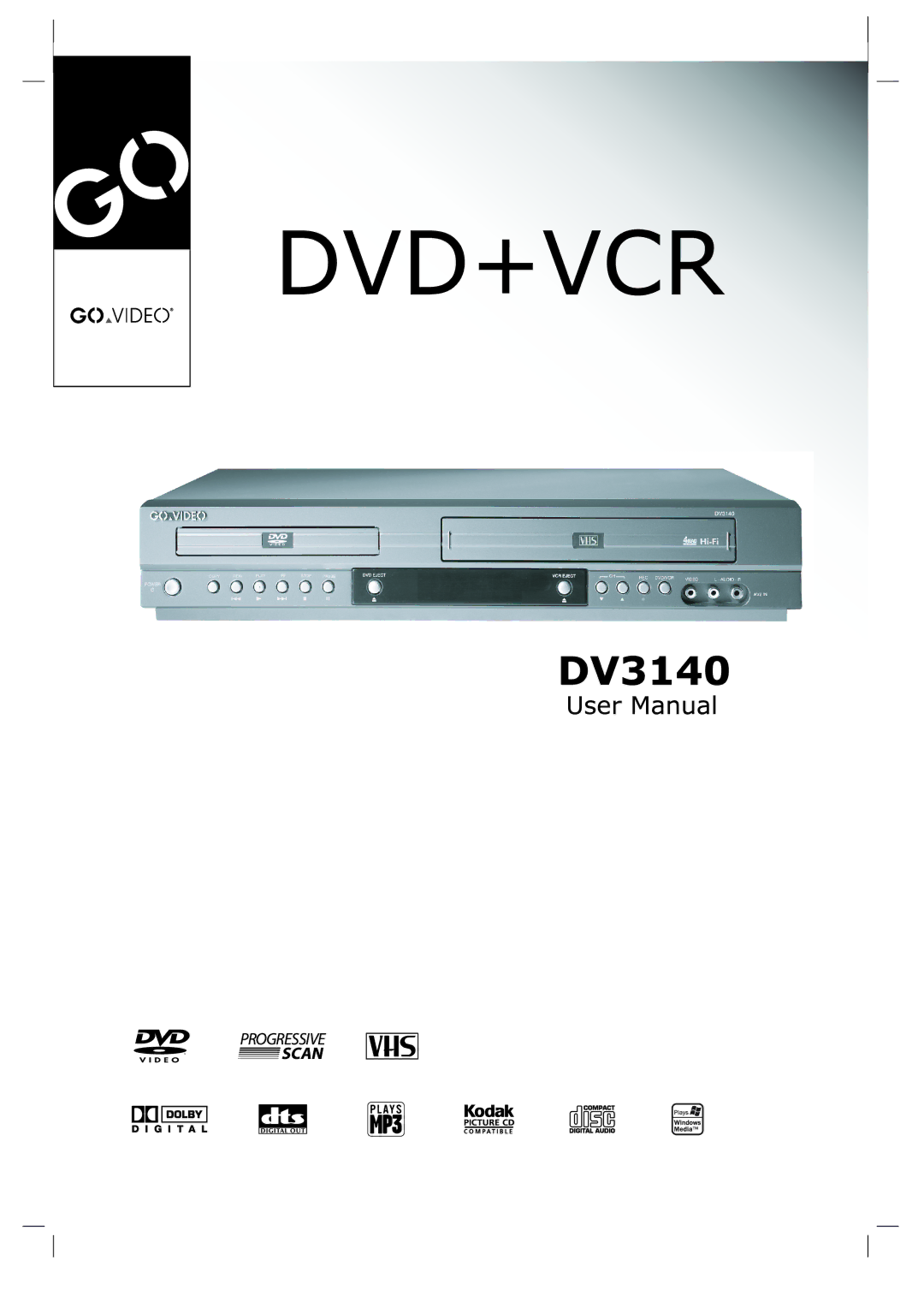 GoVideo DV3140 manual 