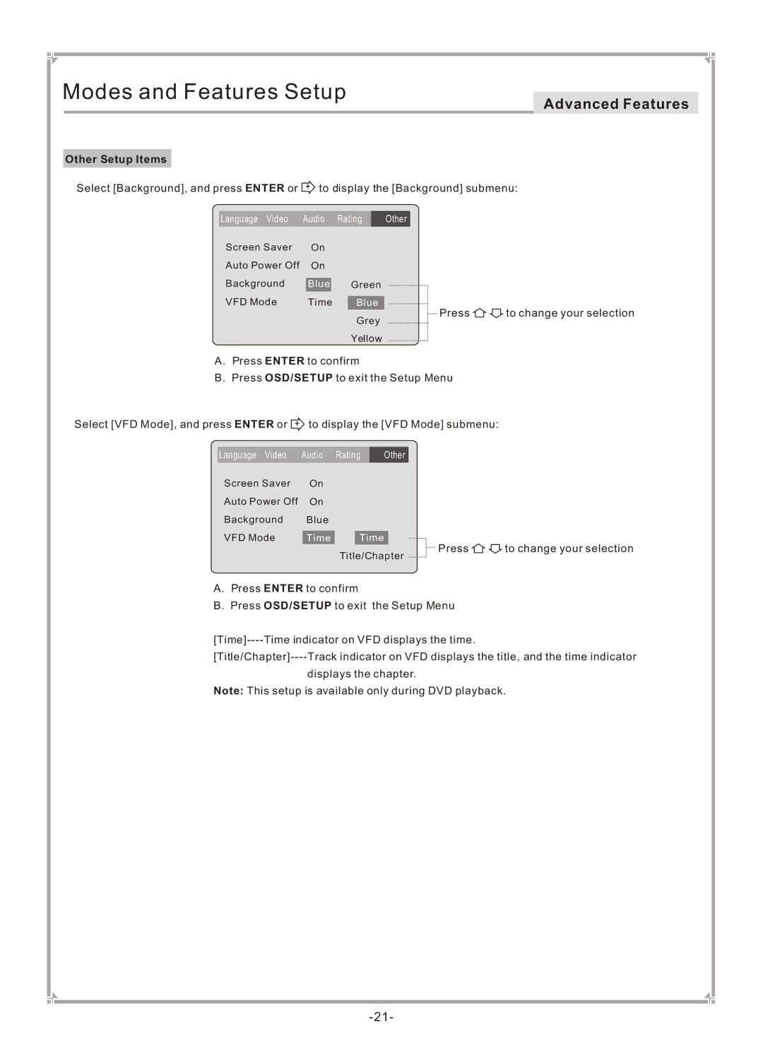 GoVideo DVP745 user manual Blue 