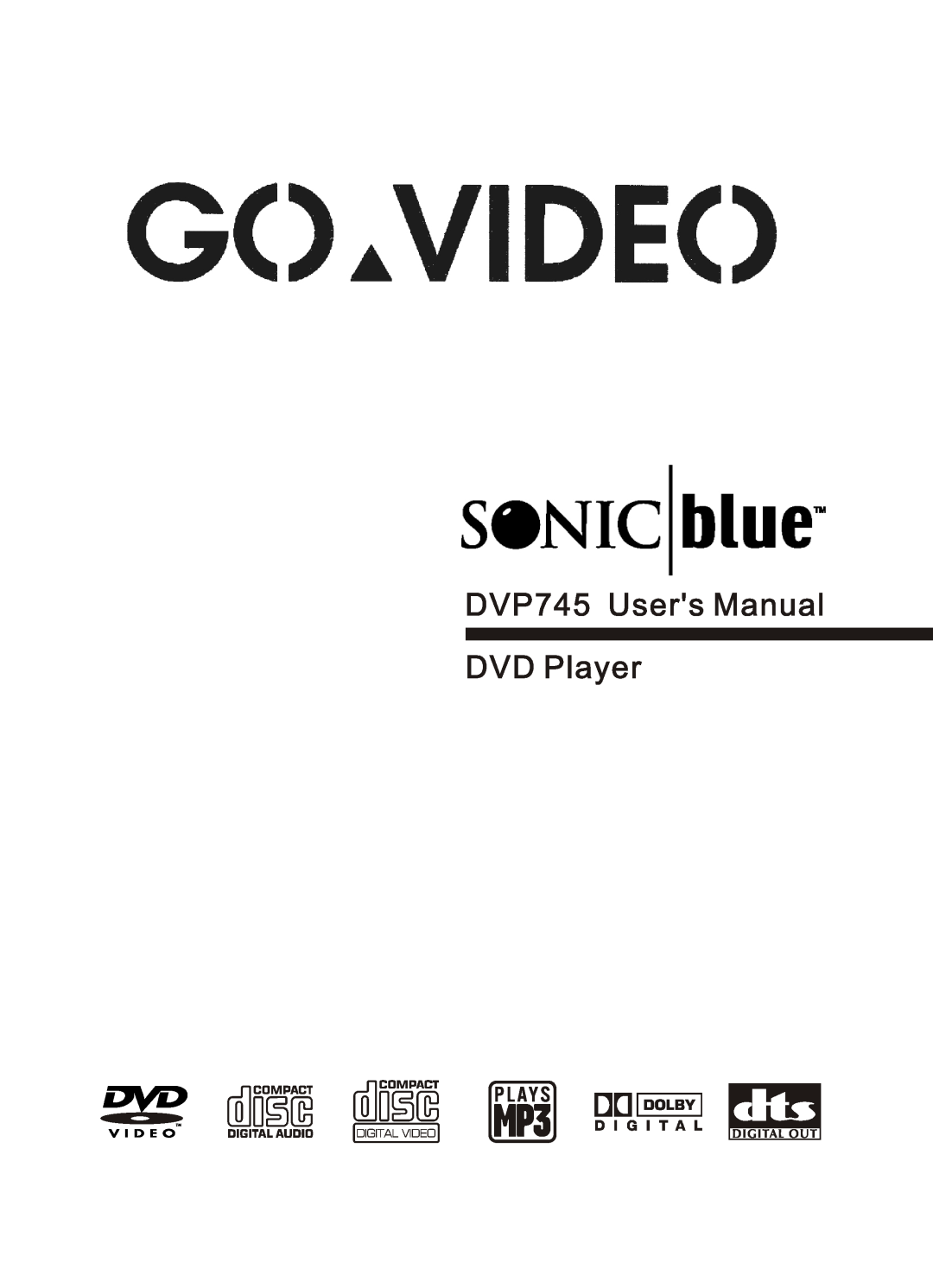 GoVideo DVP745 user manual DVD Player 