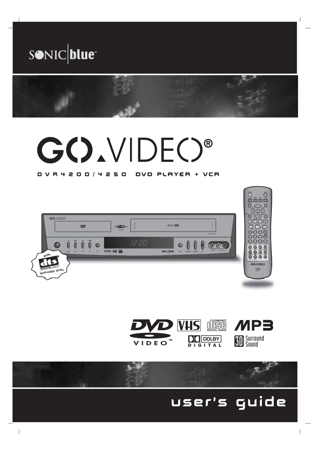 GoVideo DVR 4200, DVR 4250 manual Users guide 