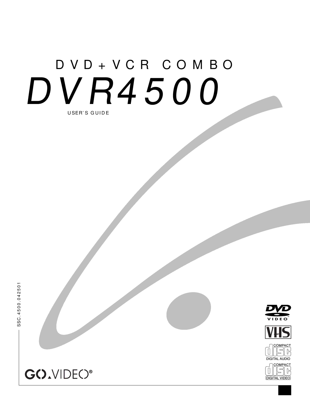 GoVideo DVD VCR Combo, DVR4500, 129 manual DV R 4 5 0 