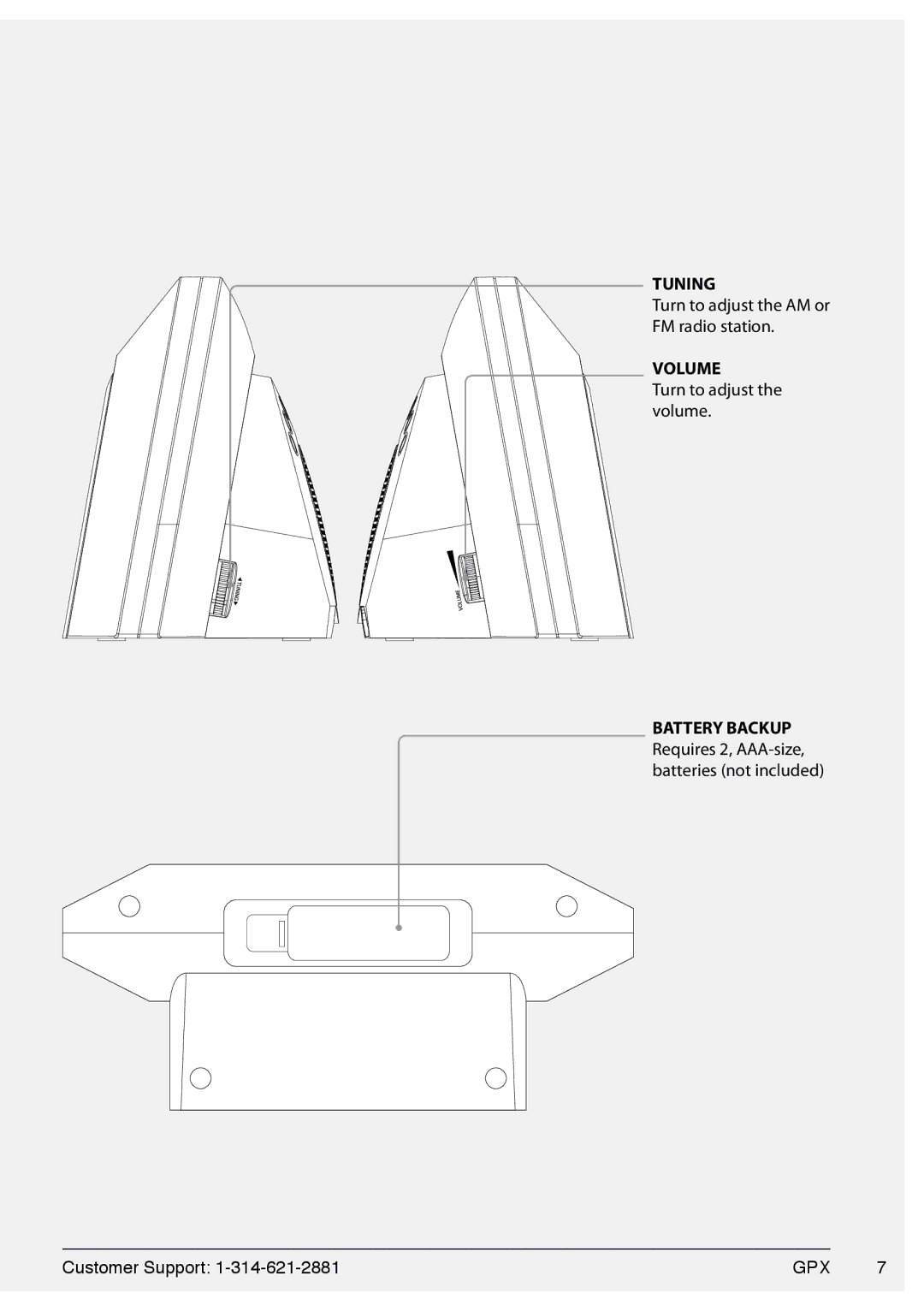 GPX C280, 1514-0322-10 manual Tuning 