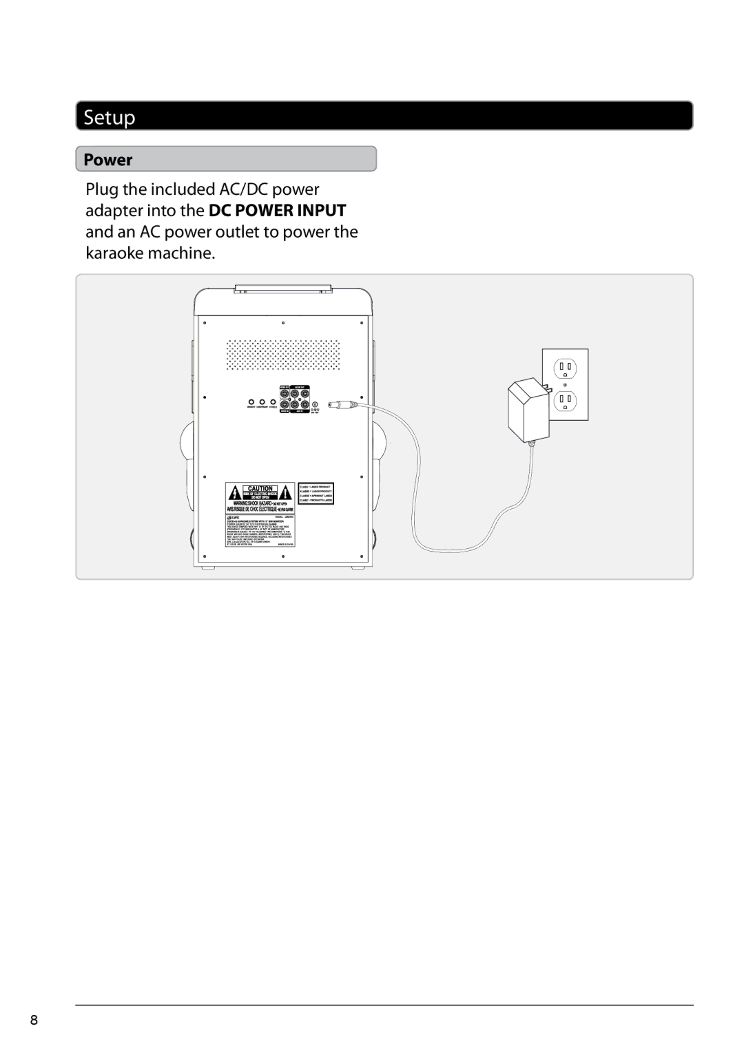 GPX 2328-0624-10, JM250S manual Setup, Power 