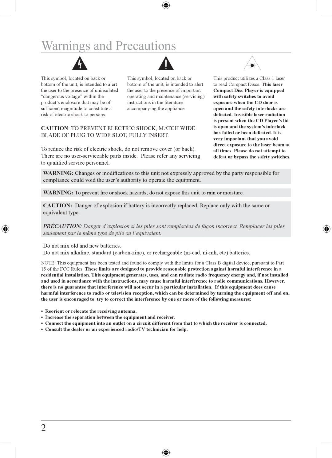 GPX BC119B important safety instructions 