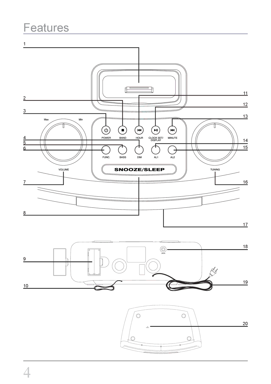 GPX ci3807b, CI3807 instruction manual Features 