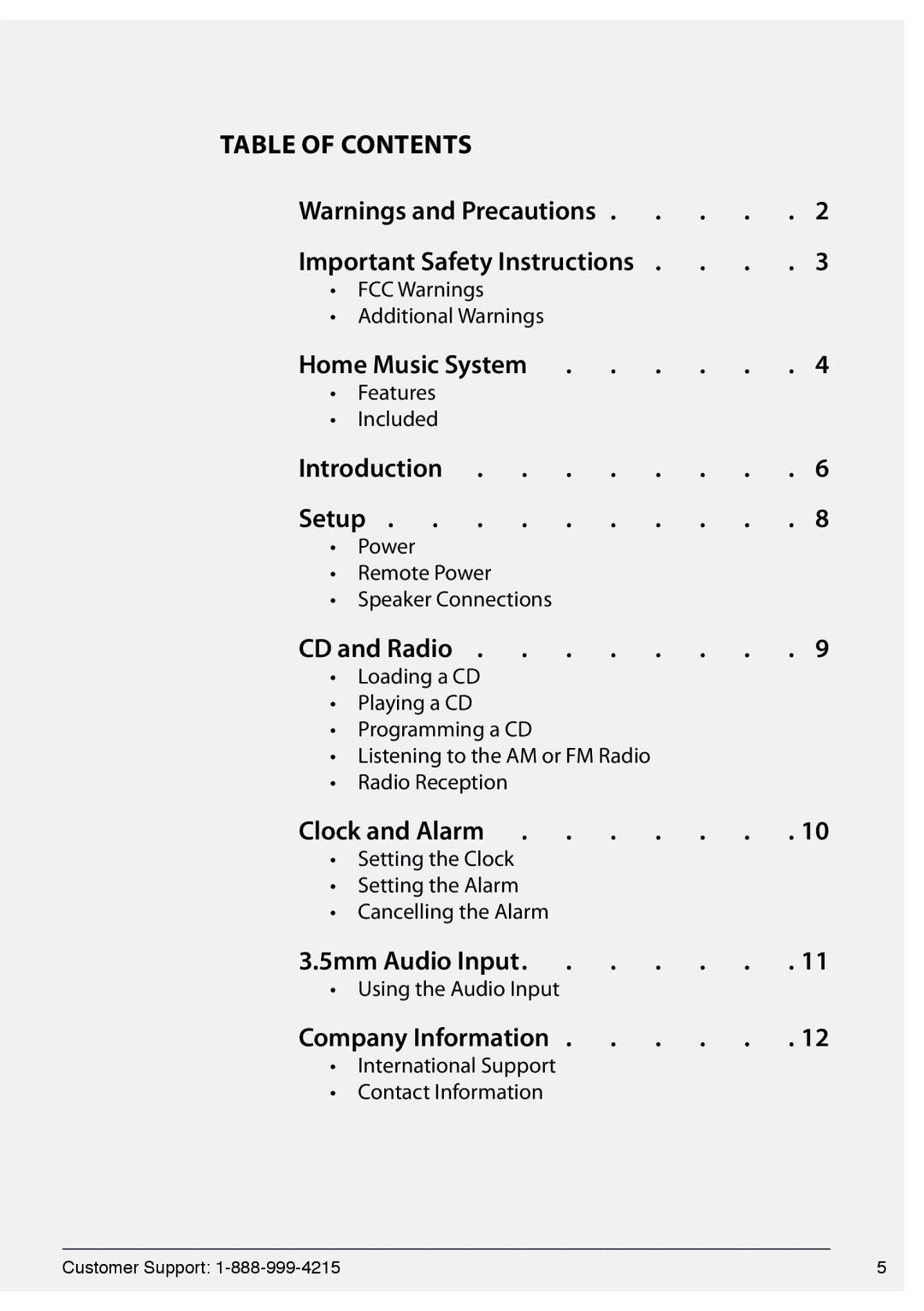 GPX HC221B manual FCC Warnings Additional Warnings, Features Included, Power Remote Power Speaker Connections 