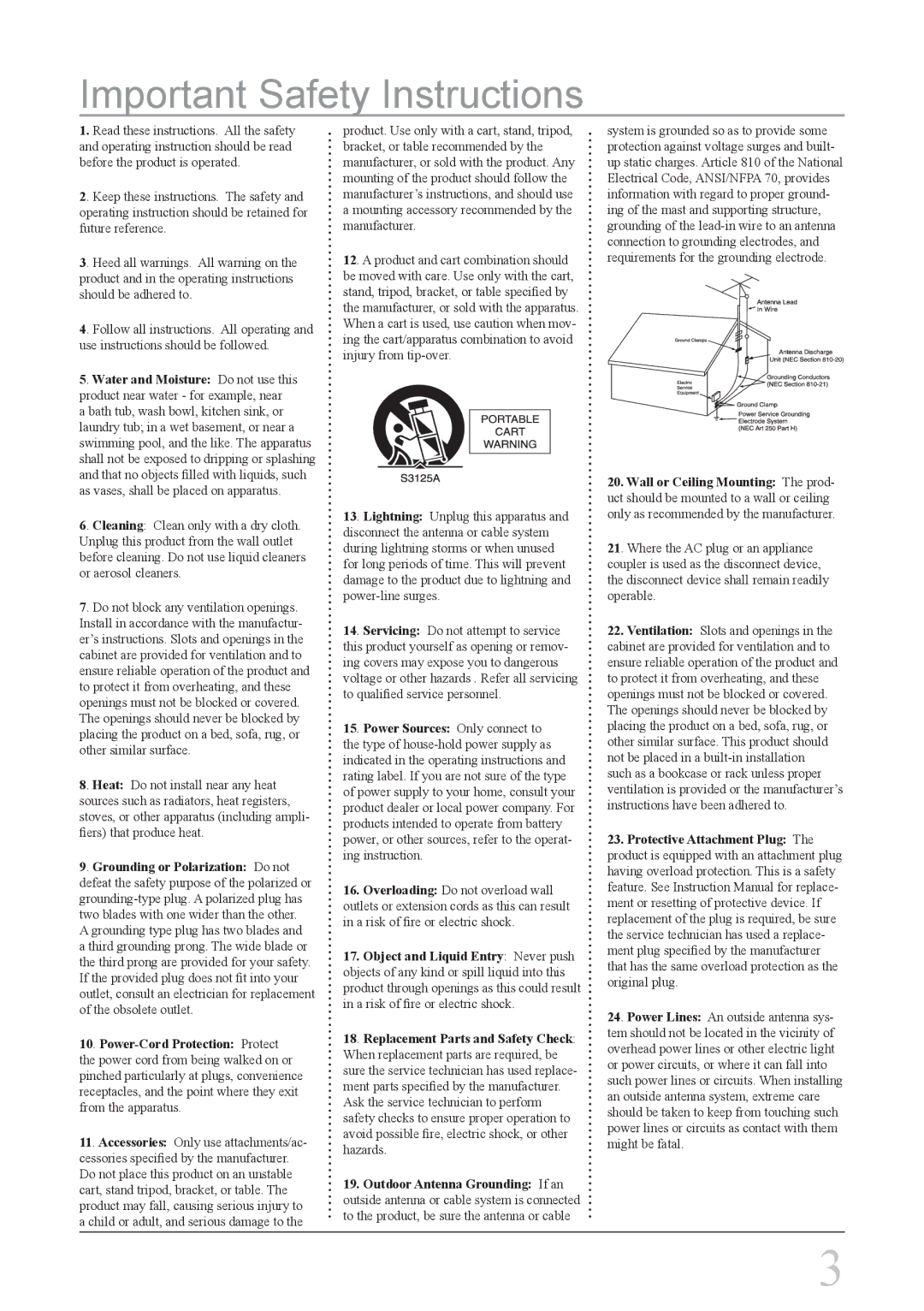 GPX HI2817 instruction manual Important Safety Instructions 