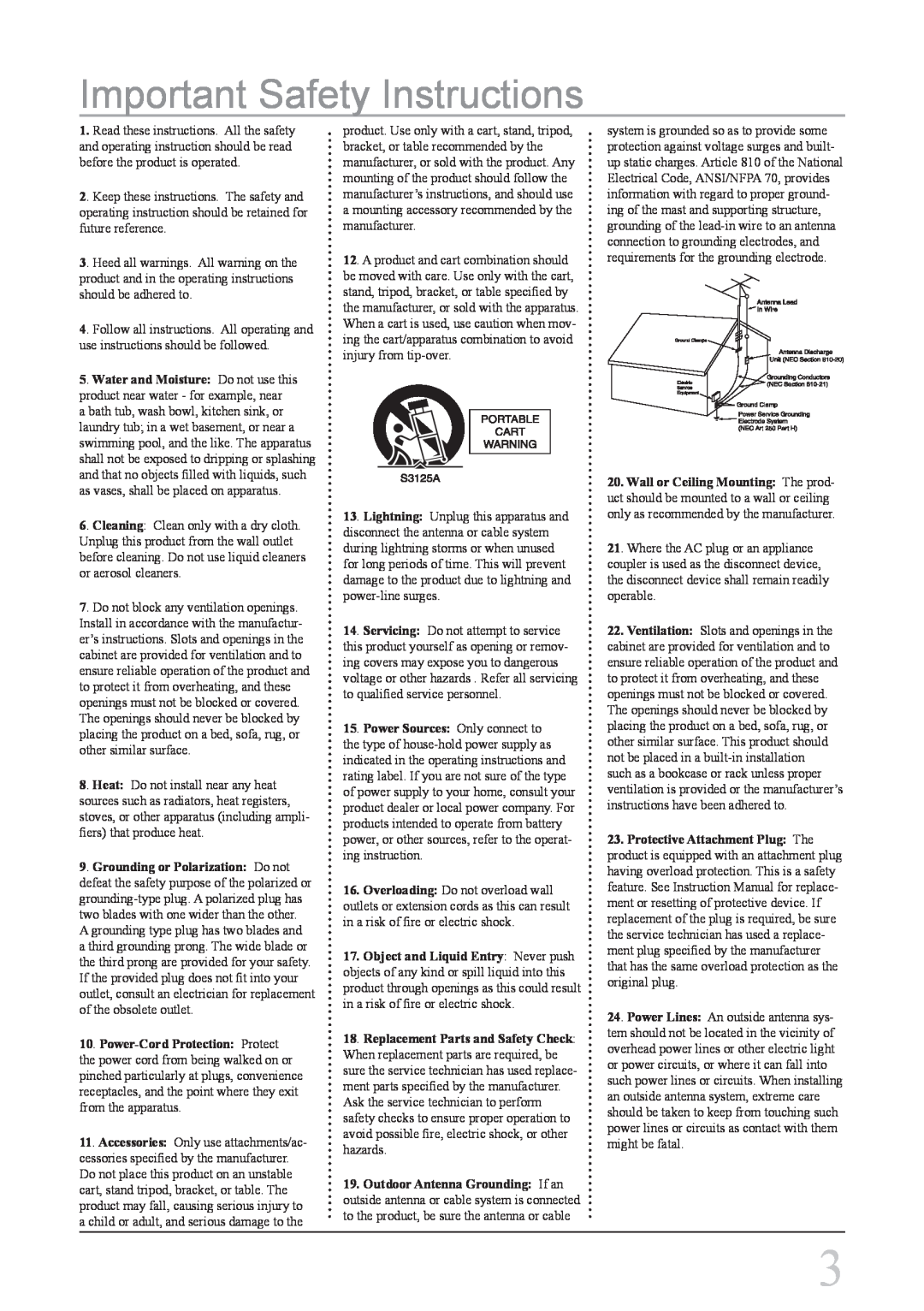 GPX HI2817 instruction manual Important Safety Instructions 