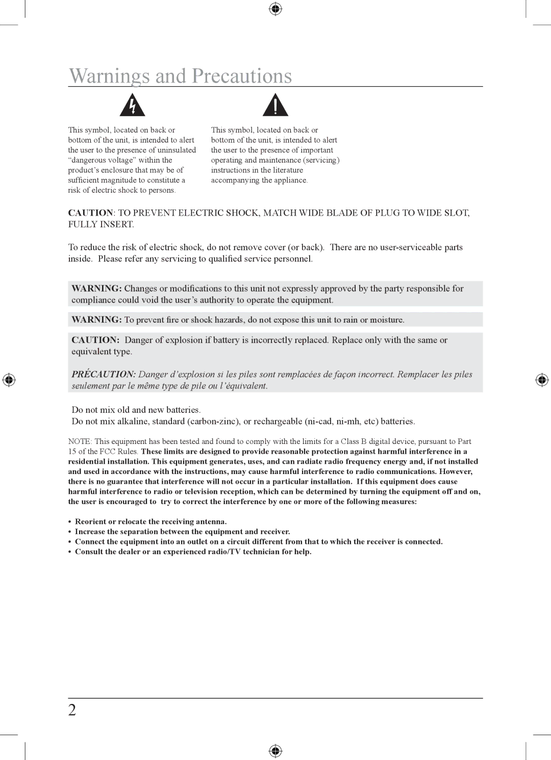 GPX HM109B important safety instructions 