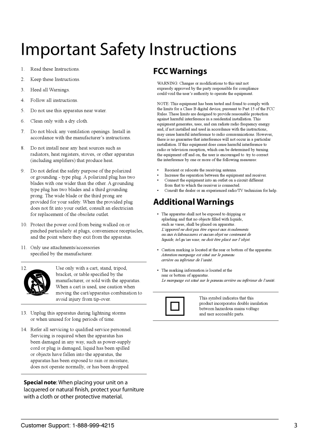 GPX HT12B manual Important Safety Instructions 